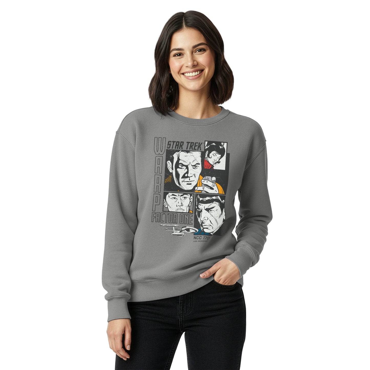 Star Trek Sweatshirt Warp Factor One