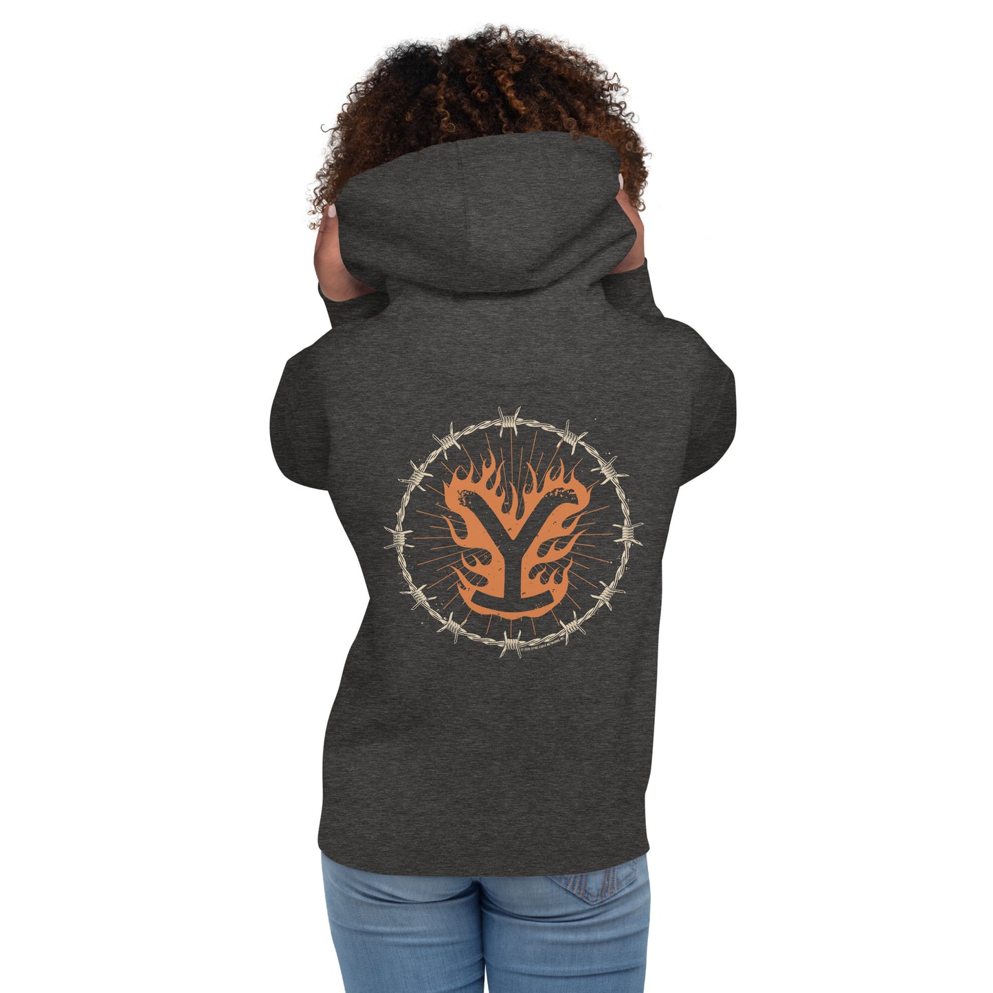 Yellowstone Hoodie Flaming Y Retro