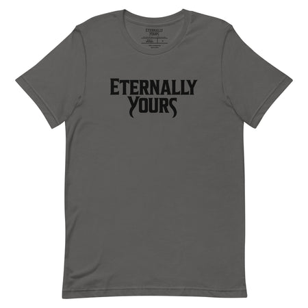 Asphalt Eternally Yours t-shirt front view showing the signature logo centered on the chest