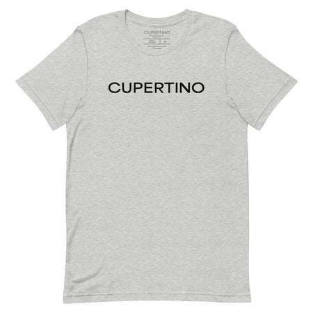 Heather Aqua Cupertino logo t-shirt back view