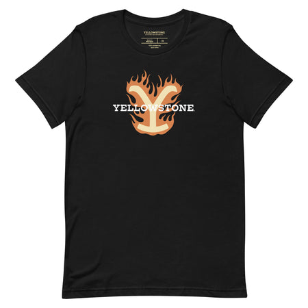 Yellowstone T-Shirt Flaming Y Retro