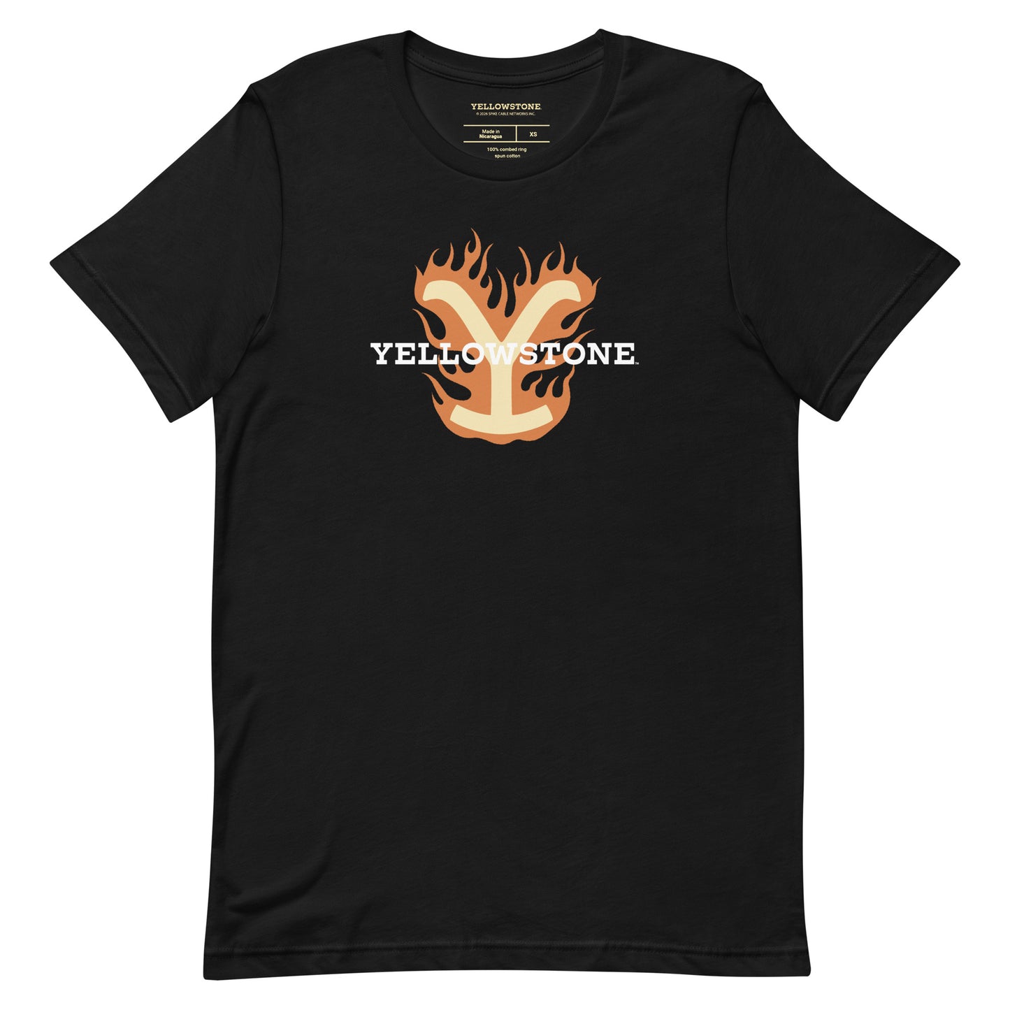 Yellowstone T-Shirt Flaming Y Retro