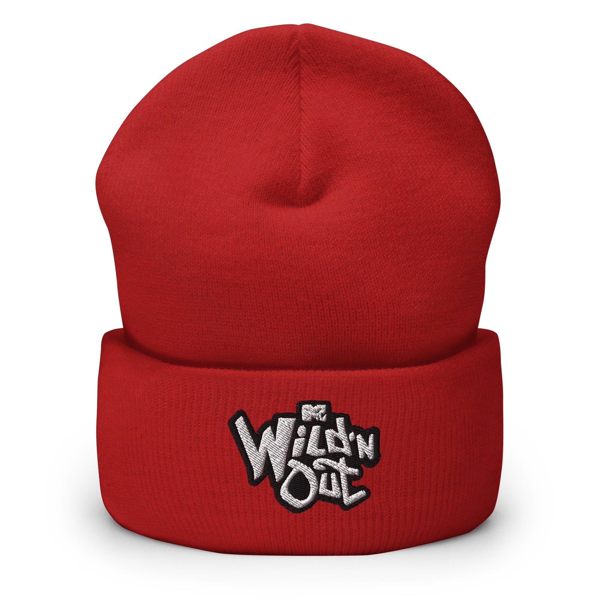 Wild 'N Out Logo Red Embroidered Beanie