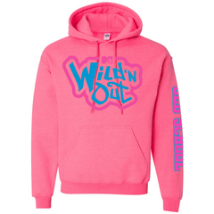 Wild 'N Out Neon Pink Old School Hooded Sweatshirt - SM