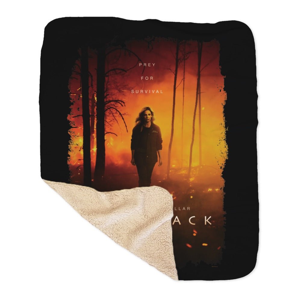 Wolf Pack Prey For Survival Tan Sherpa Blanket - Paramount Shop