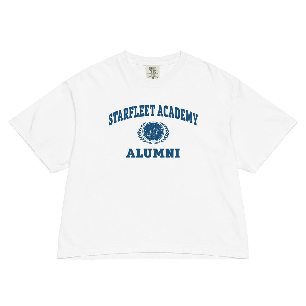 Star Trek Starfleet Academy Women's Boxy T-Shirt White