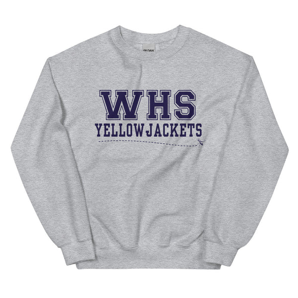 トップス HLT Logo Two-Way Sweatshirt Yellowjackets WHS Yellowjackets Unisex Crewneck Sweatshirt