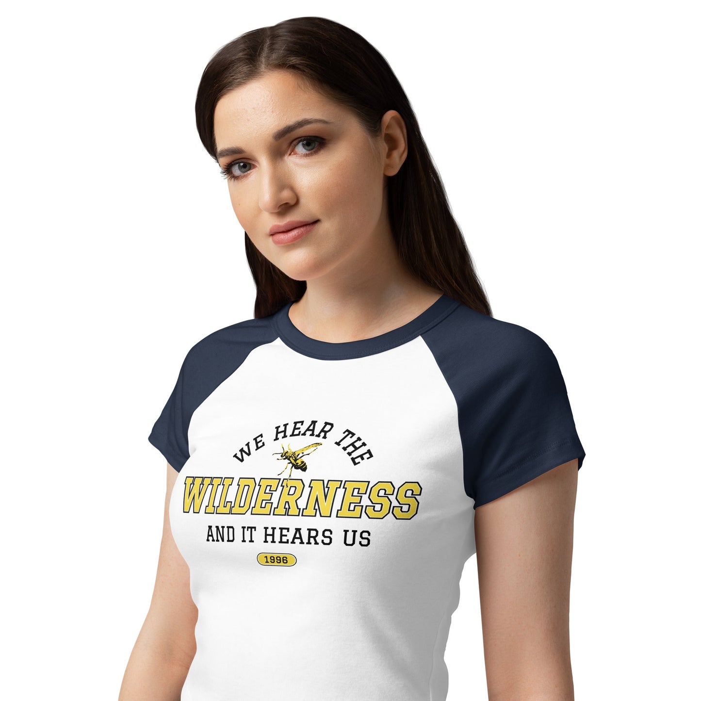 Yellowjackets Women's Raglan Tee We Hear the Wilderness - Paramount Shop