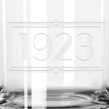 Yellowstone 1923 Logo Laser Engraved Rocks Glass - Paramount Shop