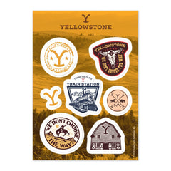 Yellowstone Abzeichen-Aufkleberbogen - Eine Größe