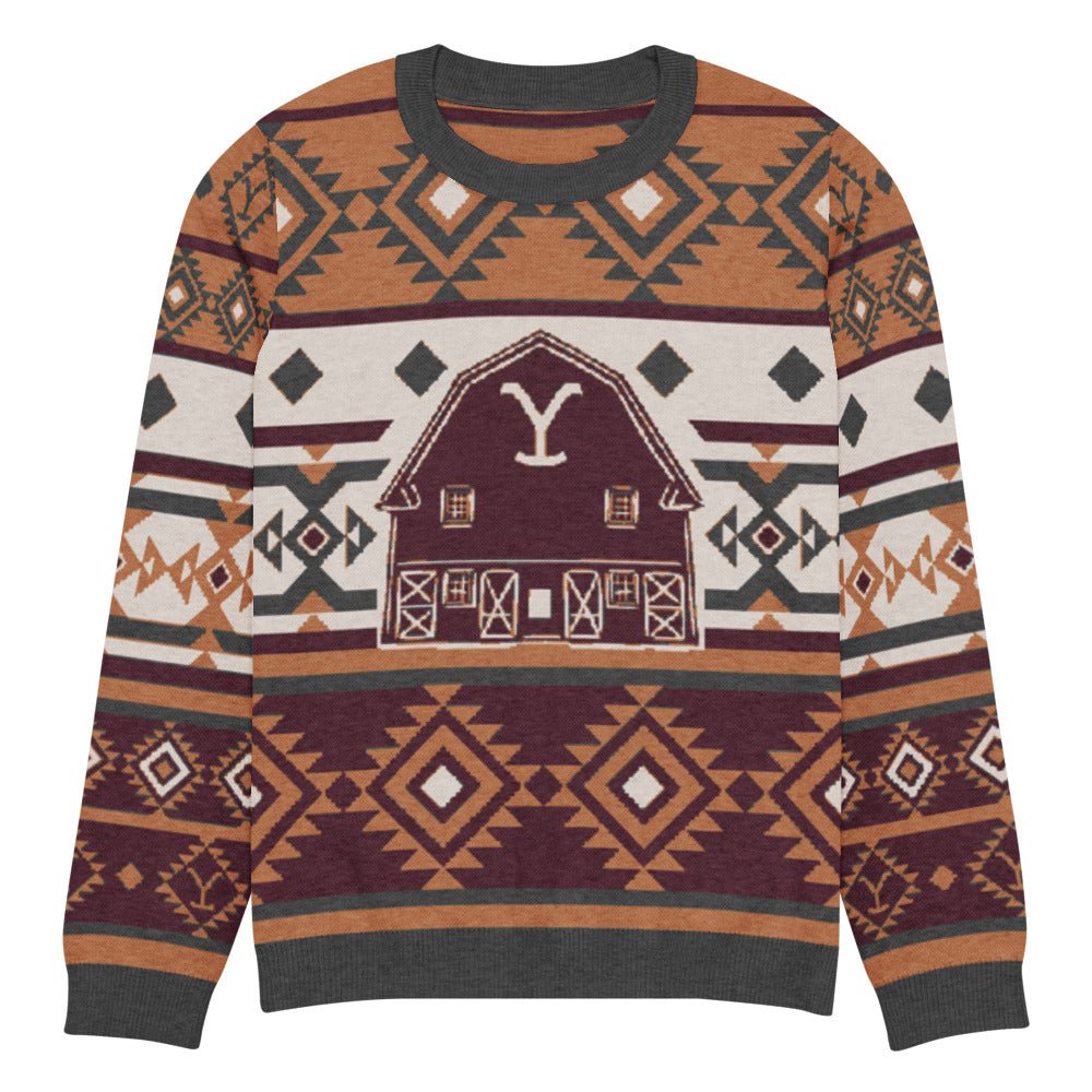 Yellowstone Barn Holiday Unisex Sweater - Paramount Shop