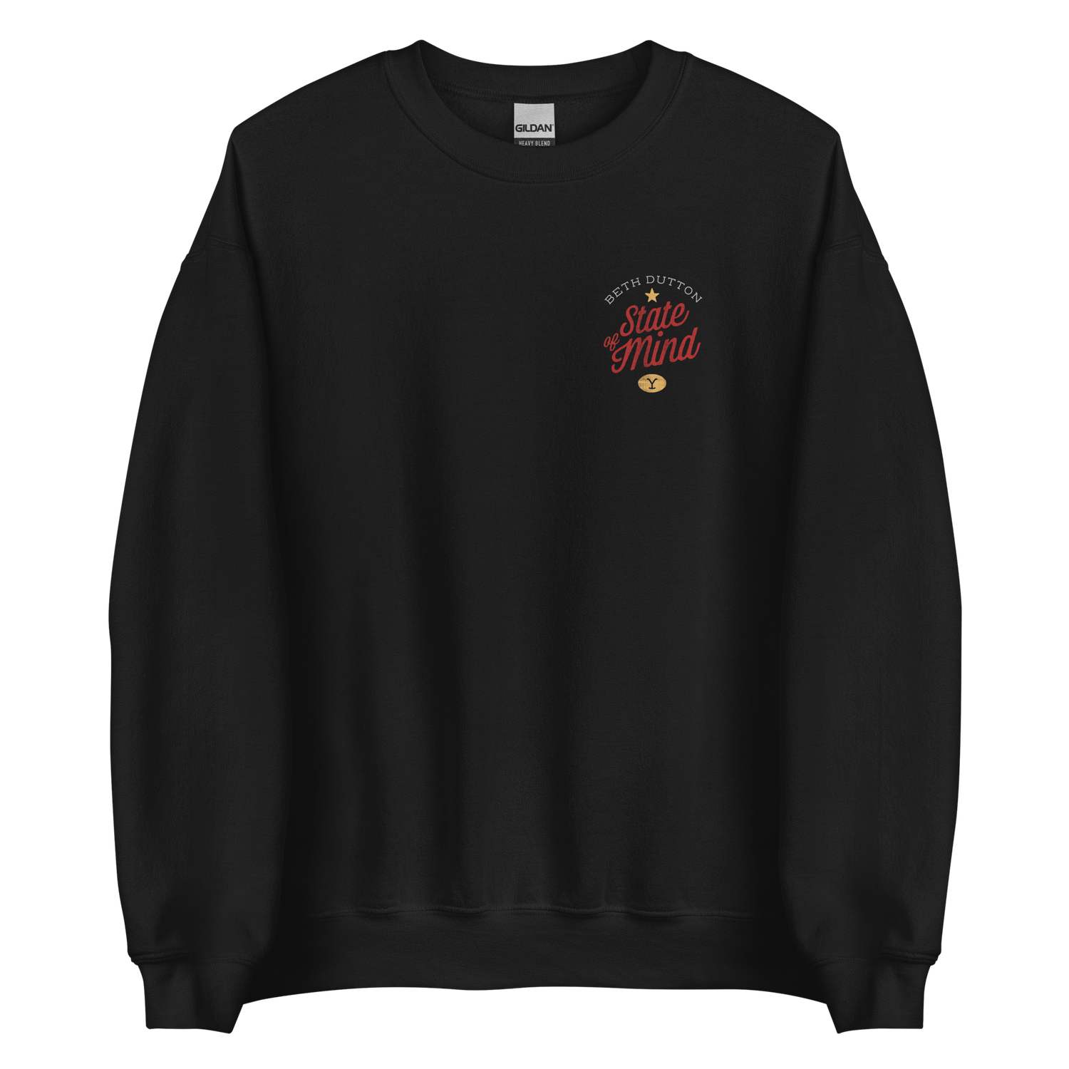 Yellowstone Beth Dutton State of Mind Small Fleece Crewneck Sweatshirt - Paramount Shop