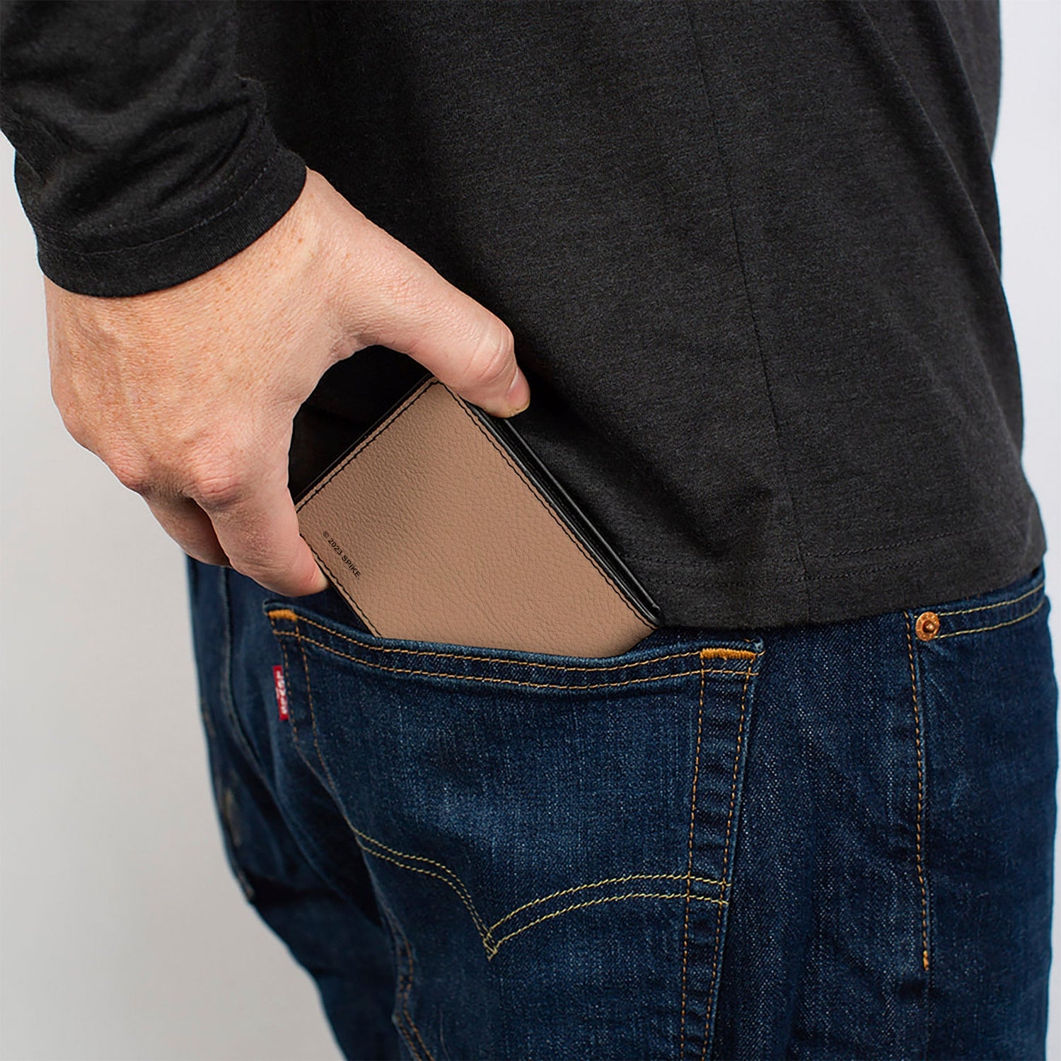 Back view of the Yellowstone Protect The Land Bi-Fold Wallet