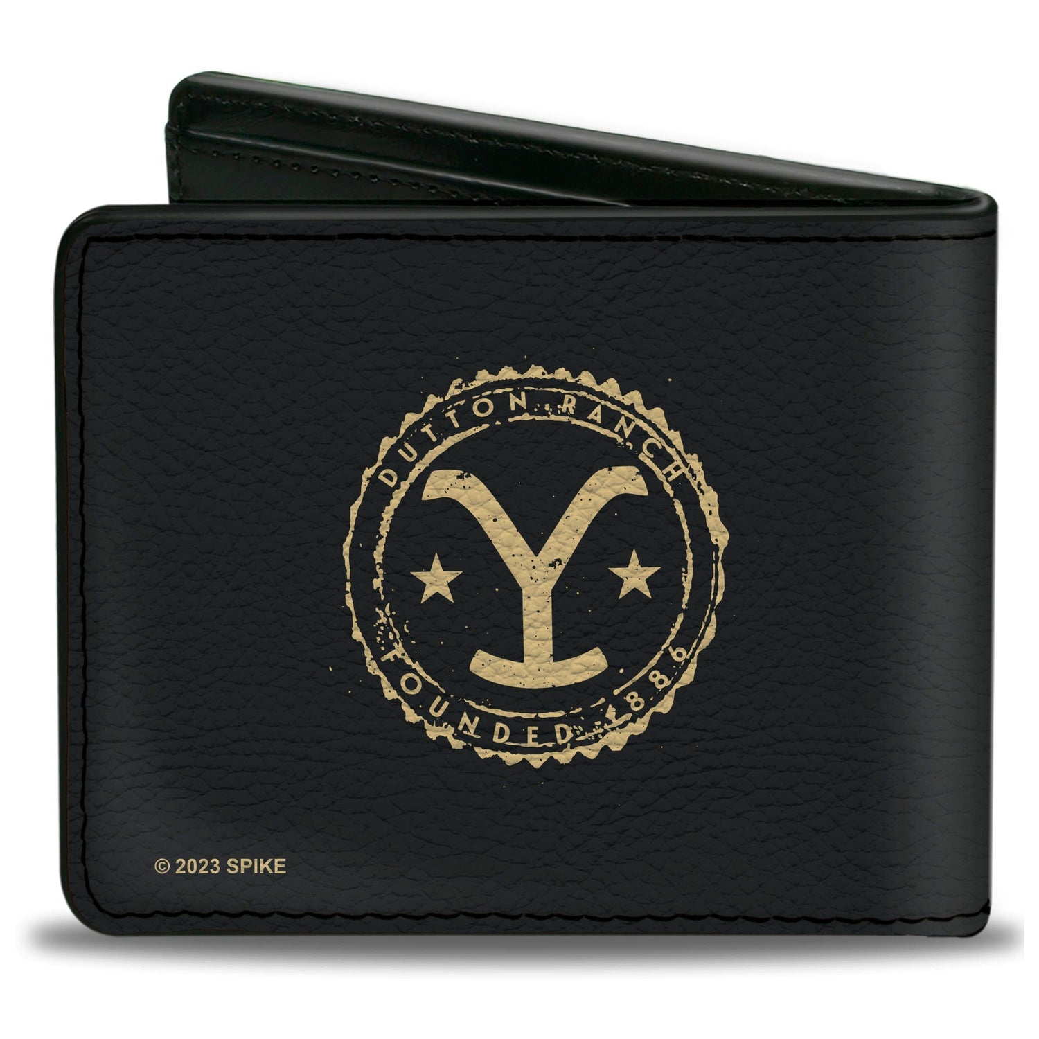 Interior view of Yellowstone Your Ranch Your Rules Bi-Fold Wallet with card slots