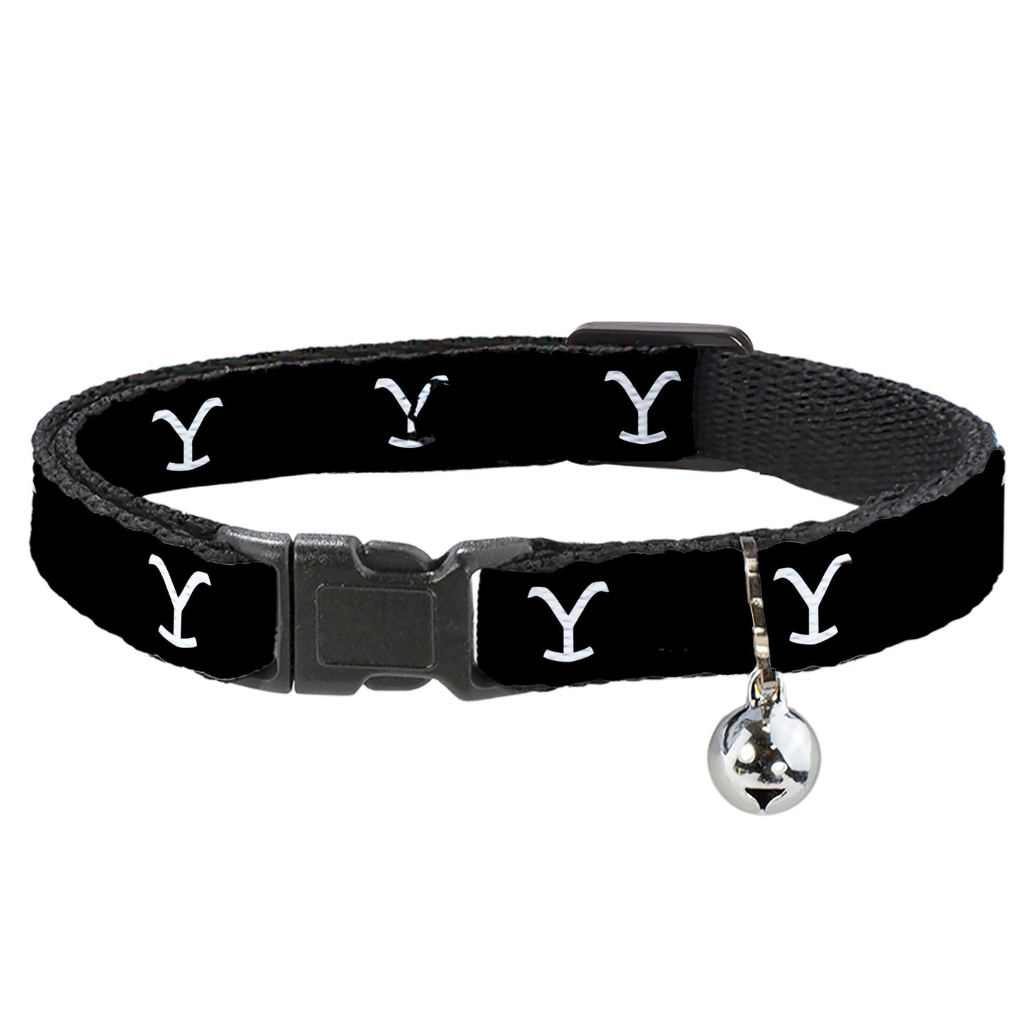 Yellowstone Y Logo Breakaway Cat Collar in Black and White