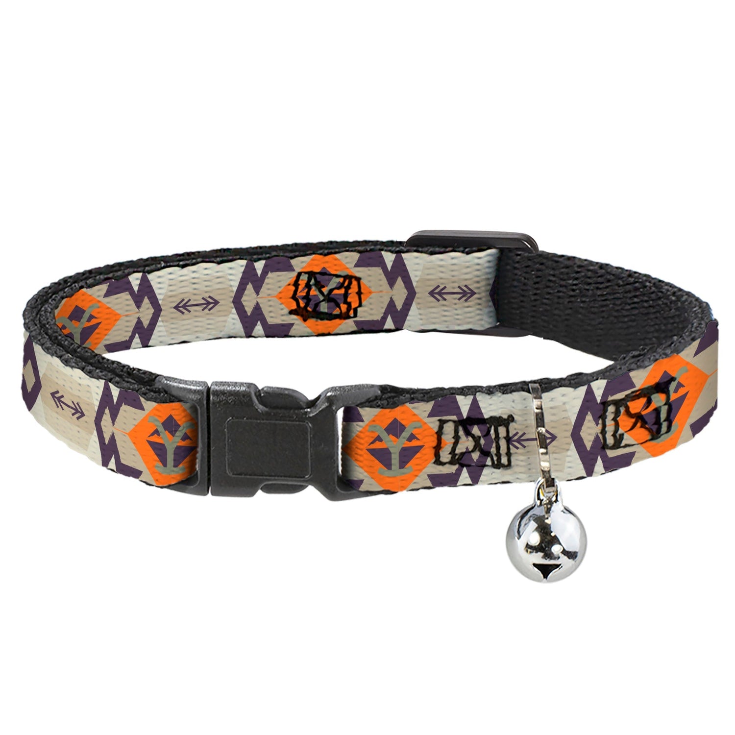 Yellowstone Tribal Y Logo Breakaway Cat Collar with Bell