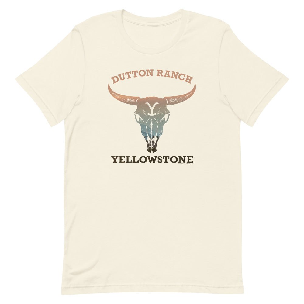 Yellowstone Cow Skull Adult Short Sleeve T - Shirt - Paramount Shop