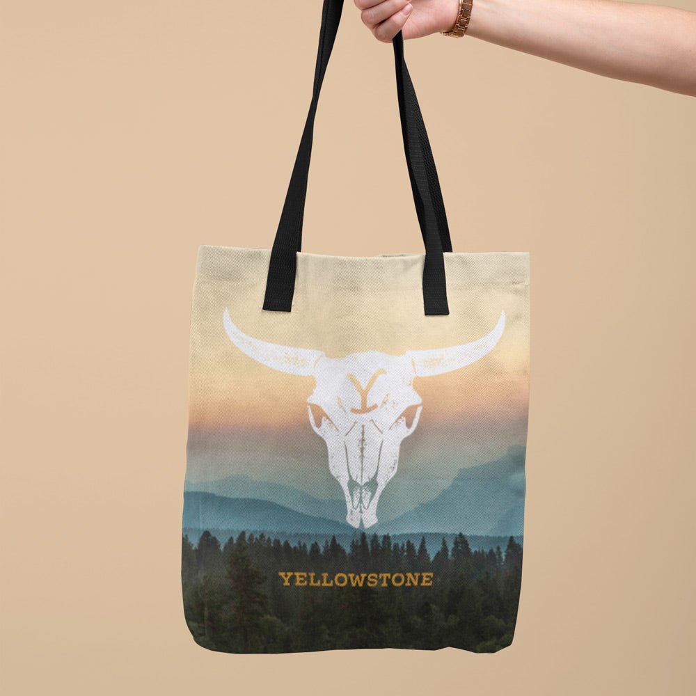 Yellowstone Cow Skull Premium Tote Bag - Paramount Shop