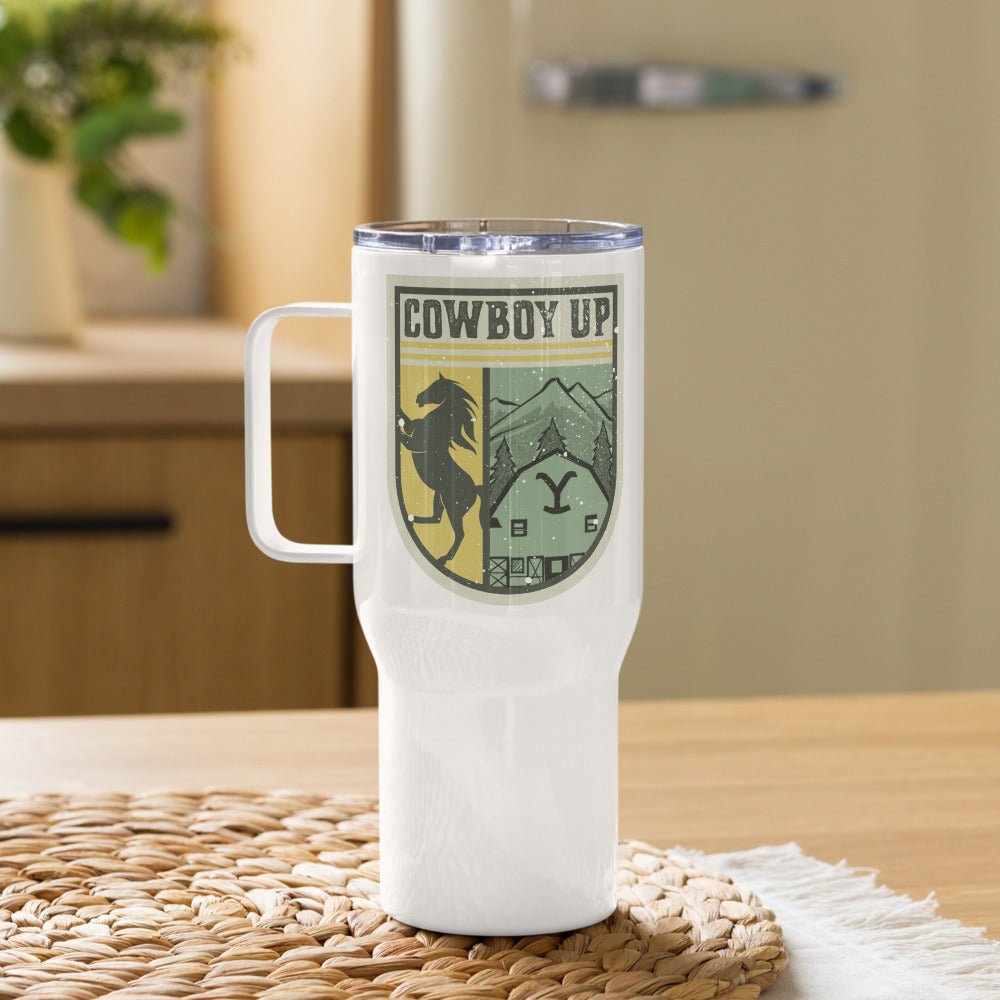 Yellowstone Cowboy Up Badge Tumbler - Paramount Shop