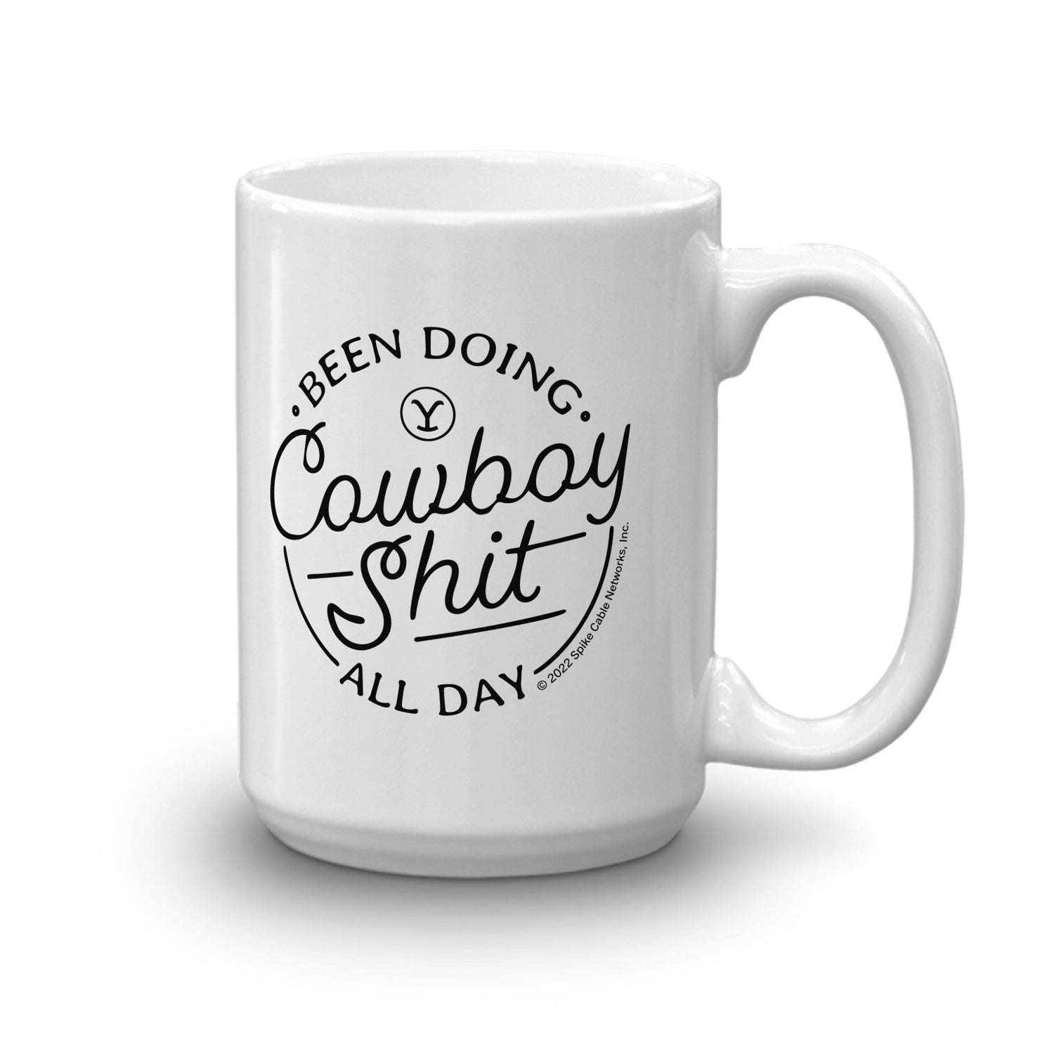 Yellowstone Cowboy White Mug - Paramount Shop