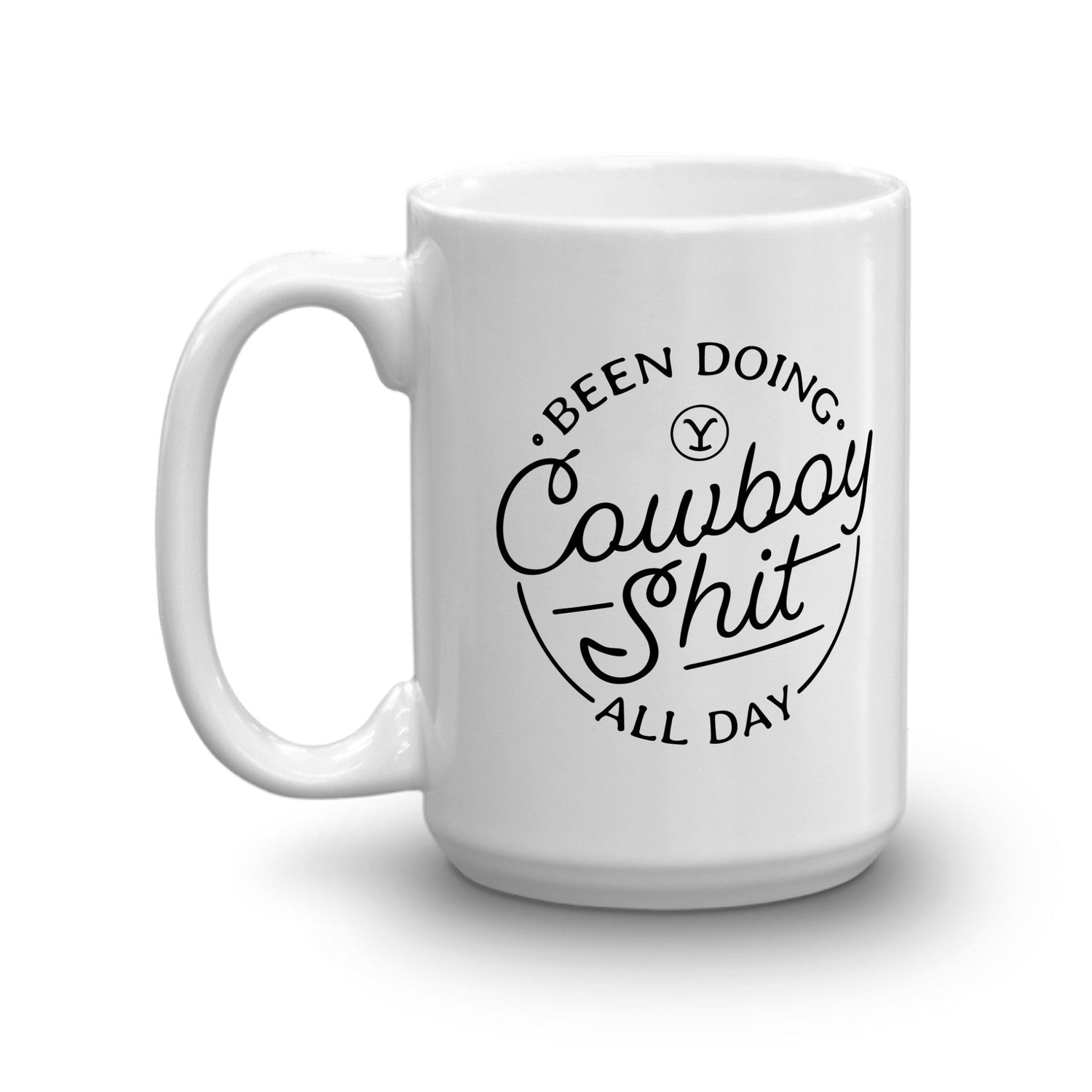 Yellowstone Cowboy White Mug - Paramount Shop