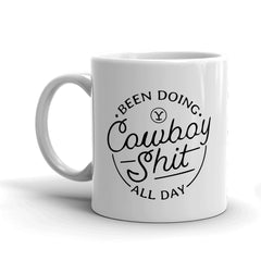 Yellowstone Cowboy White Mug - White / 11 oz