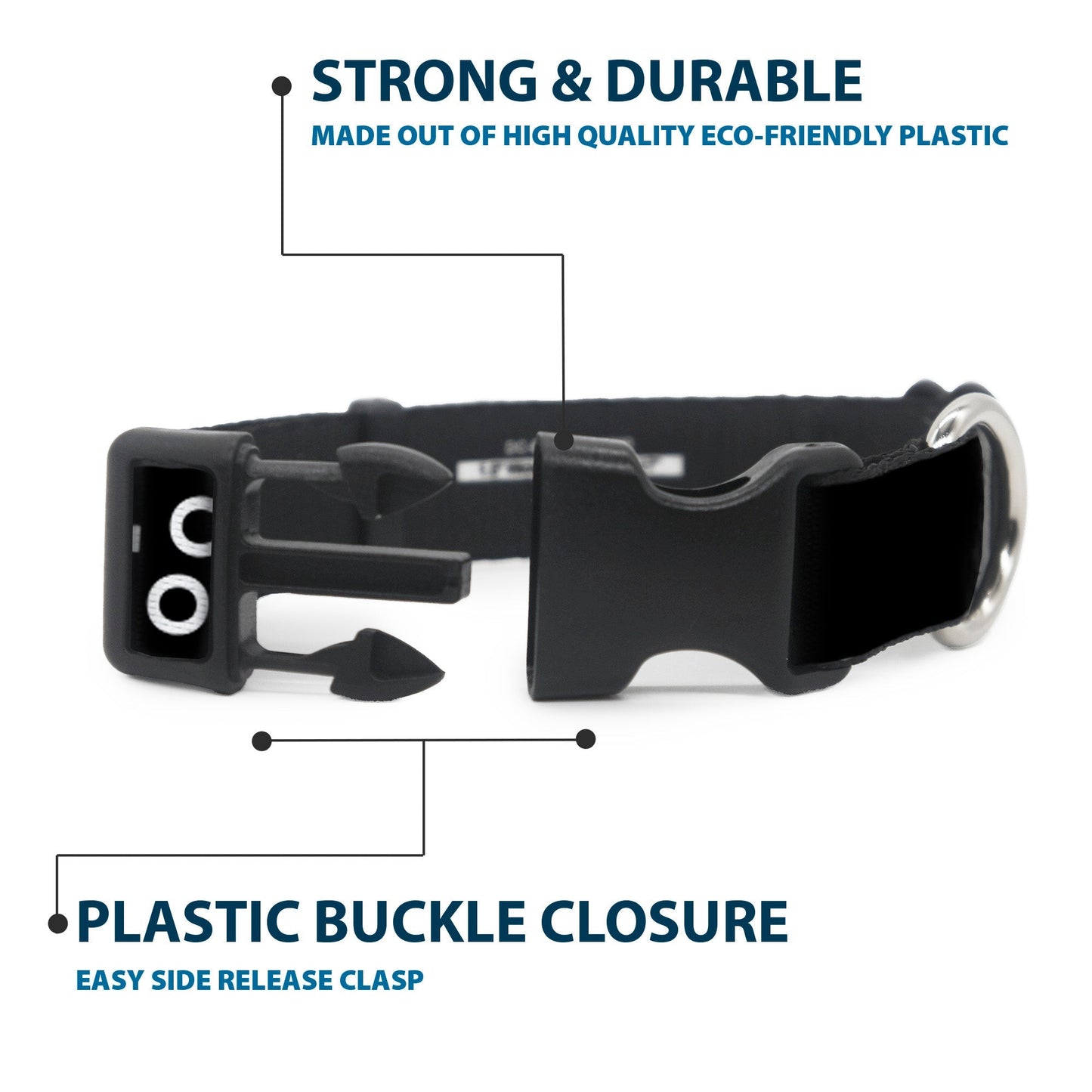 Adjustable Yellowstone dog collar for small to large breeds