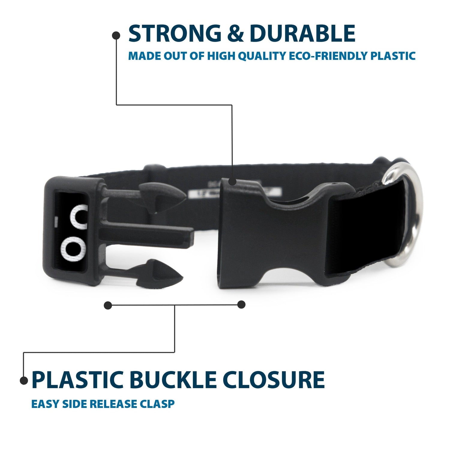 Adjustable Yellowstone dog collar for small to large breeds
