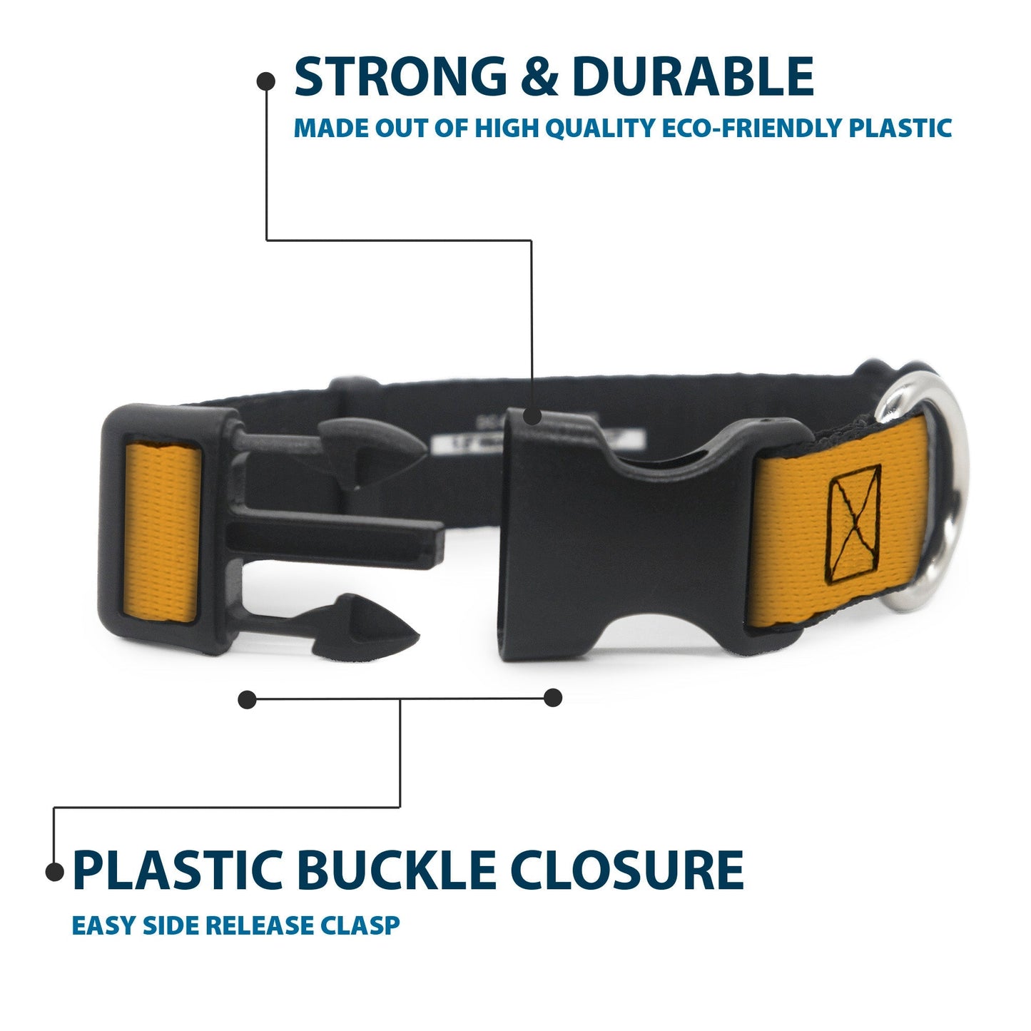 Yellowstone Y logo repeating pattern on polyester pet collar