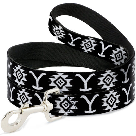 Yellowstone Dutton Ranch Dog Leash with Native American icons design
