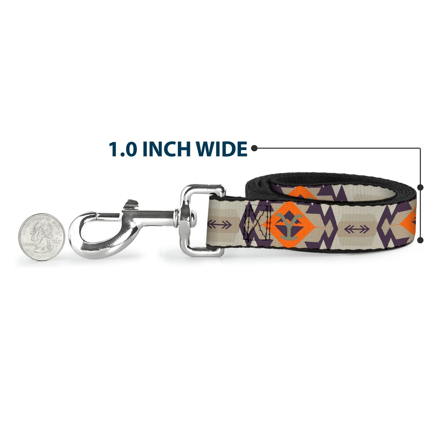 Action shot of the Yellowstone leash being used for a dog walk