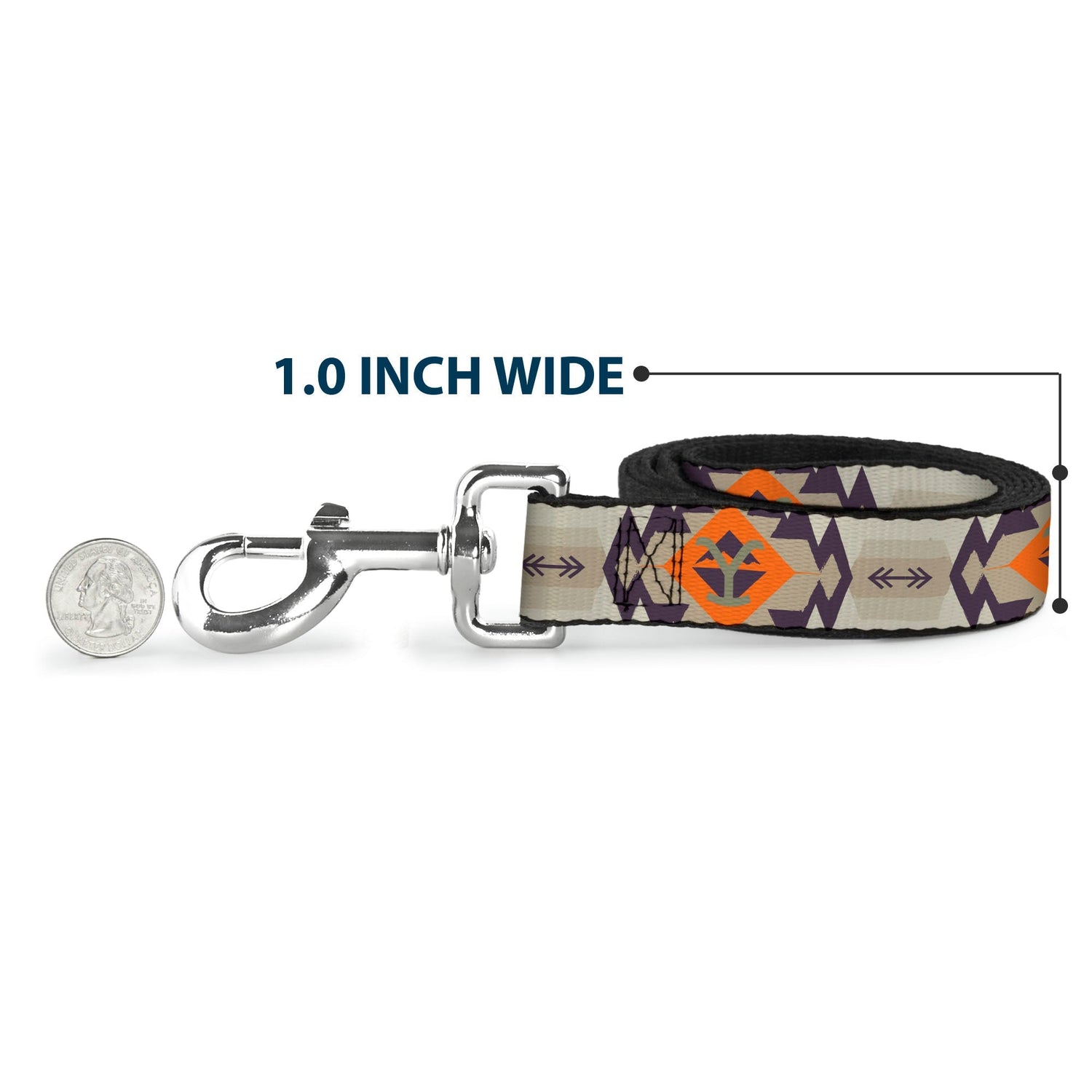 Action shot of the Yellowstone leash being used for a dog walk