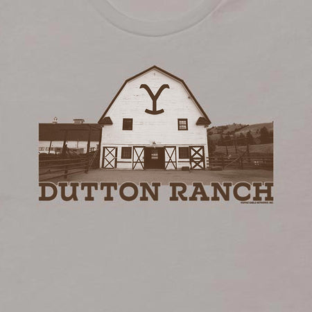 Yellowstone Dutton Ranch Barn Adult Short Sleeve T - Shirt - Paramount Shop