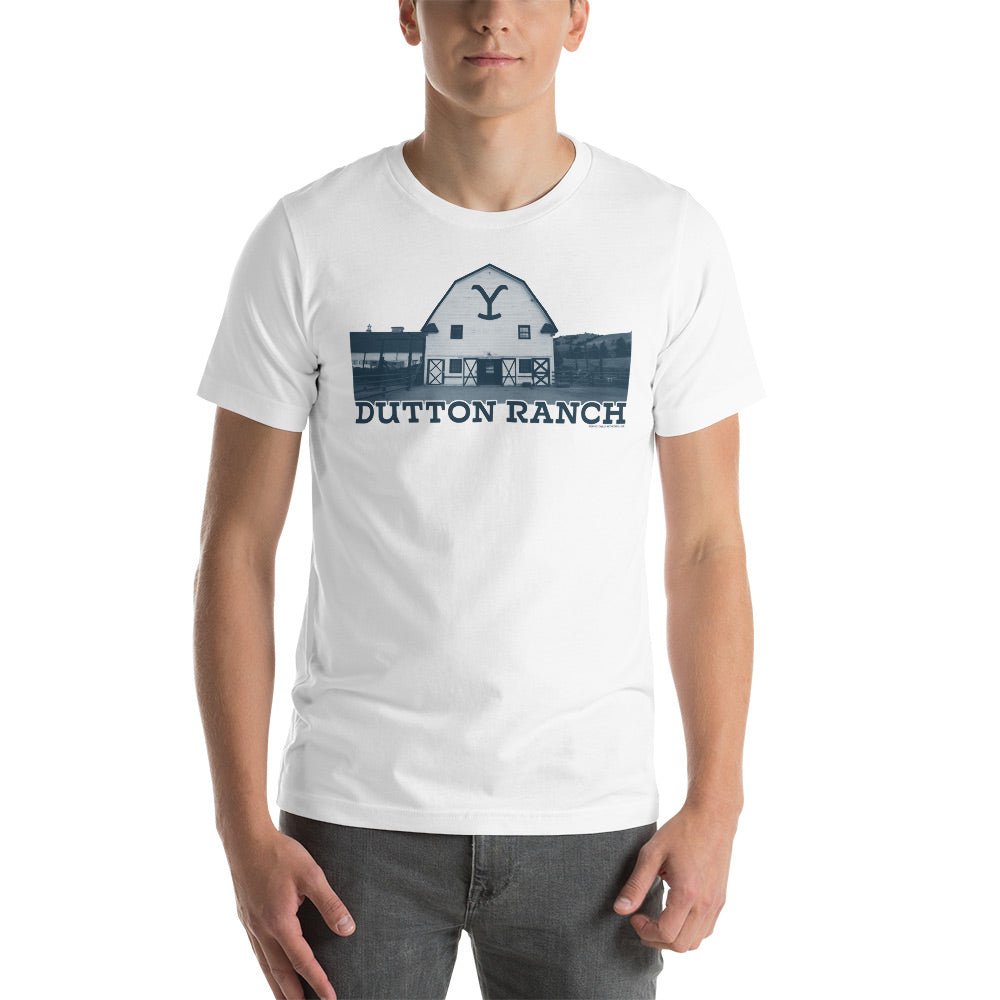 Yellowstone Dutton Ranch Barn Adult Short Sleeve T - Shirt - Paramount Shop