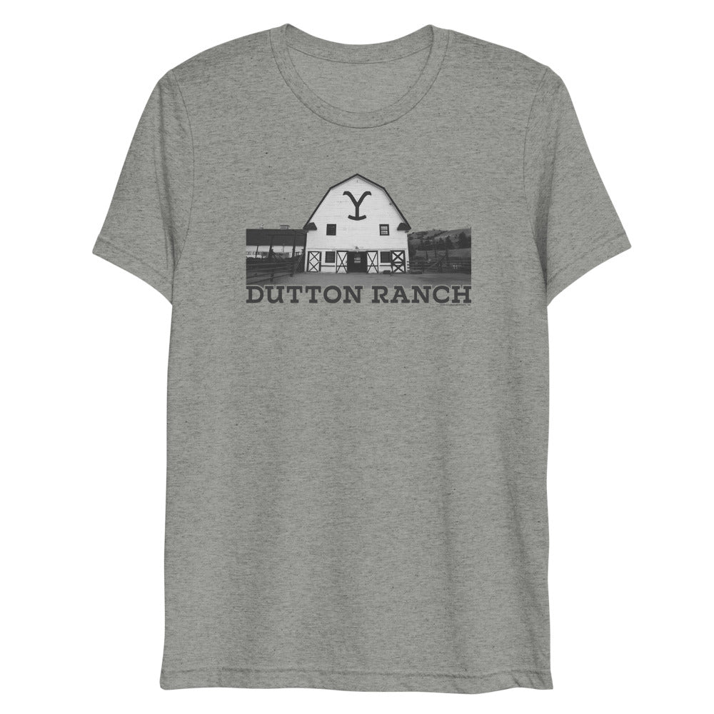 Yellowstone Dutton Ranch Barn Tri - Blend T - Shirt - Paramount Shop