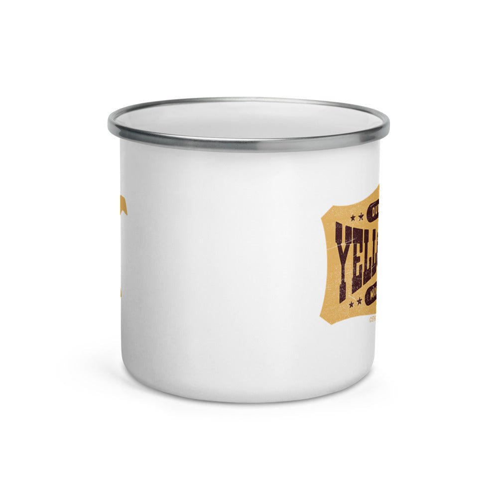 Yellowstone Dutton Ranch Enamel Camping White Mug - Paramount Shop