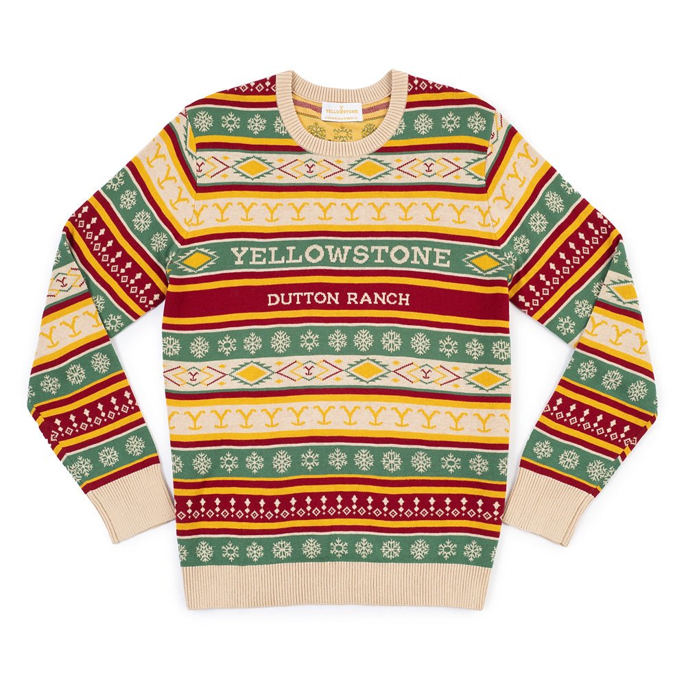 Yellowstone Dutton Ranch Holiday Knitted Sweater - Paramount Shop