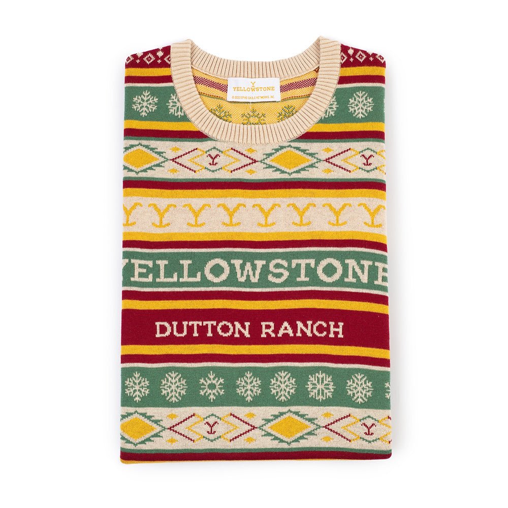 Yellowstone Dutton Ranch Holiday Knitted Sweater - Paramount Shop