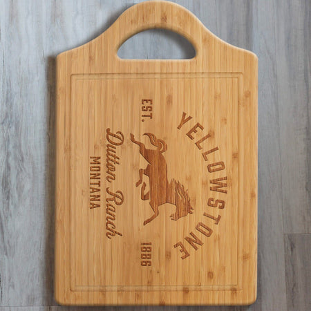Yellowstone Dutton Ranch Montana Laser Engraved Cutting Board - Paramount Shop