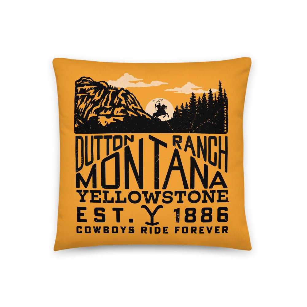 Yellowstone Dutton Ranch Montana Pillow Paramount Shop