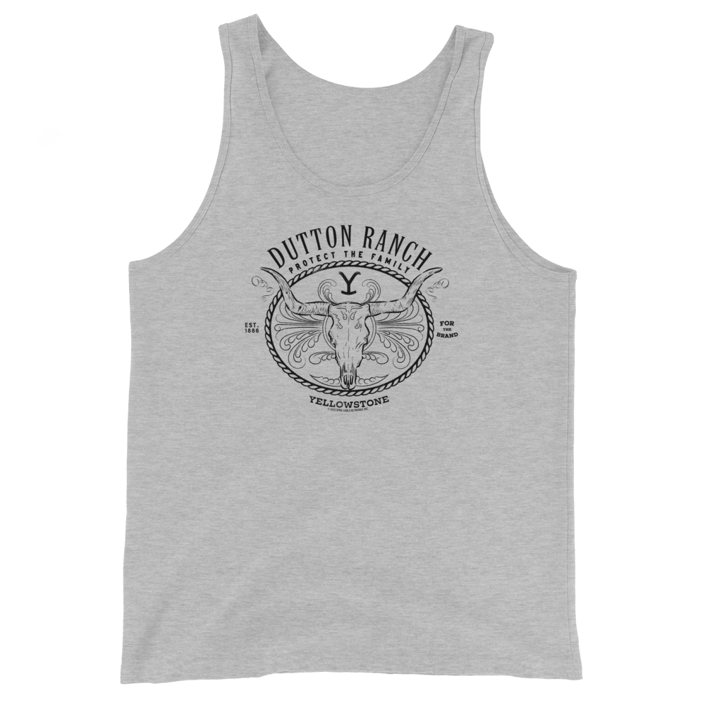Yellowstone Dutton Ranch Protect the Family Neutral Adult Tank Top - Paramount Shop