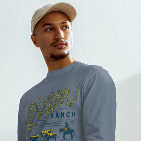 Yellowstone Dutton Ranch Rope Comfort Colors Unisex Long Sleeve Shirt - Paramount Shop