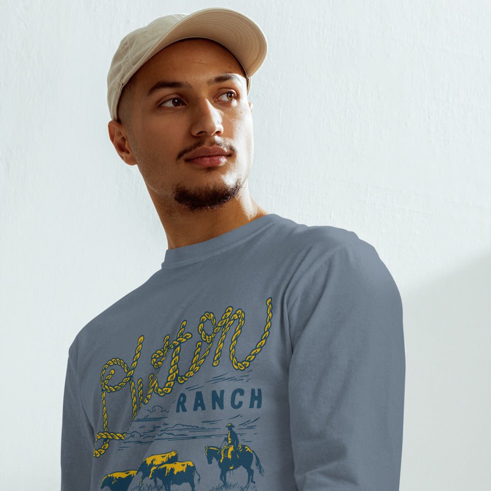 Yellowstone Dutton Ranch Rope Comfort Colors Unisex Long Sleeve Shirt - Paramount Shop