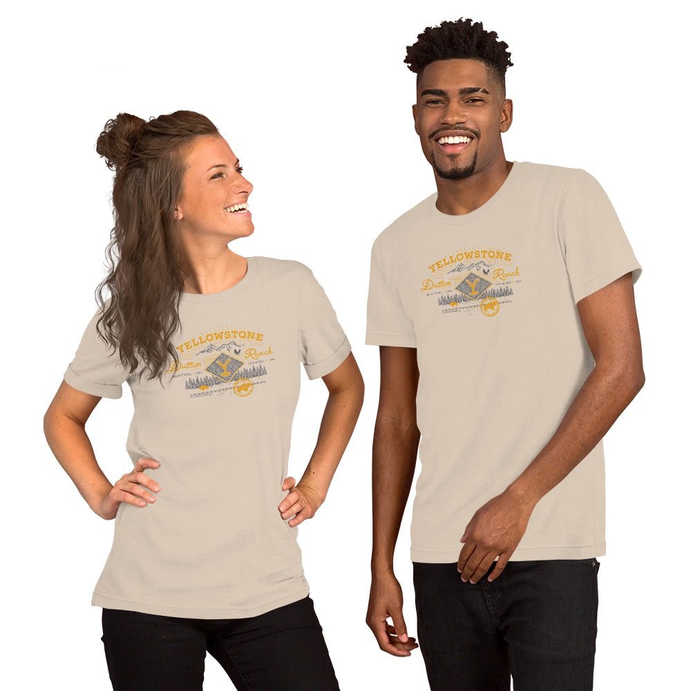 Yellowstone Dutton Ranch Scenery Back Print Short Sleeve T - Shirt - Paramount Shop