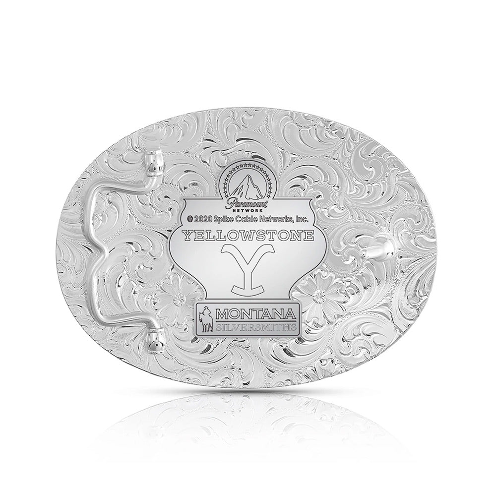 Yellowstone Dutton Ranch Silver Belt Buckle Paramount Shop