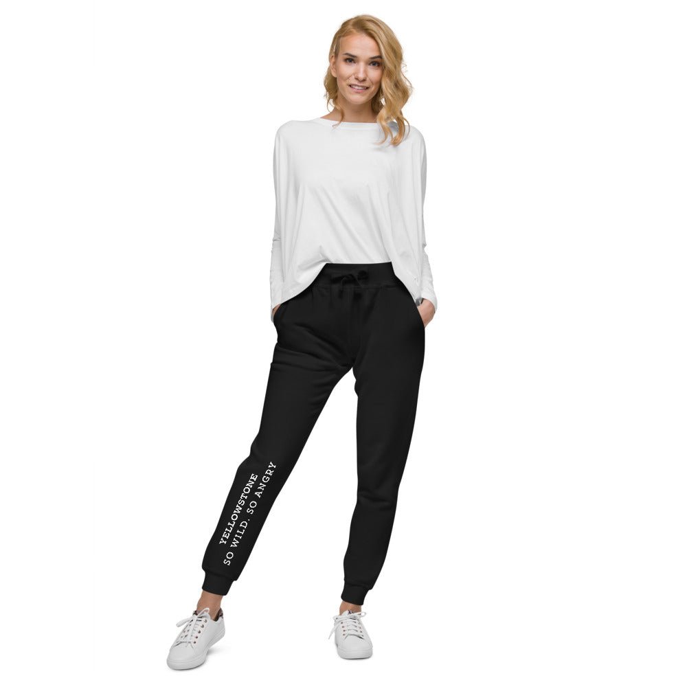 Yellowstone Dutton Ranch So Wild So Angry Unisex Fleece Sweatpants - Paramount Shop