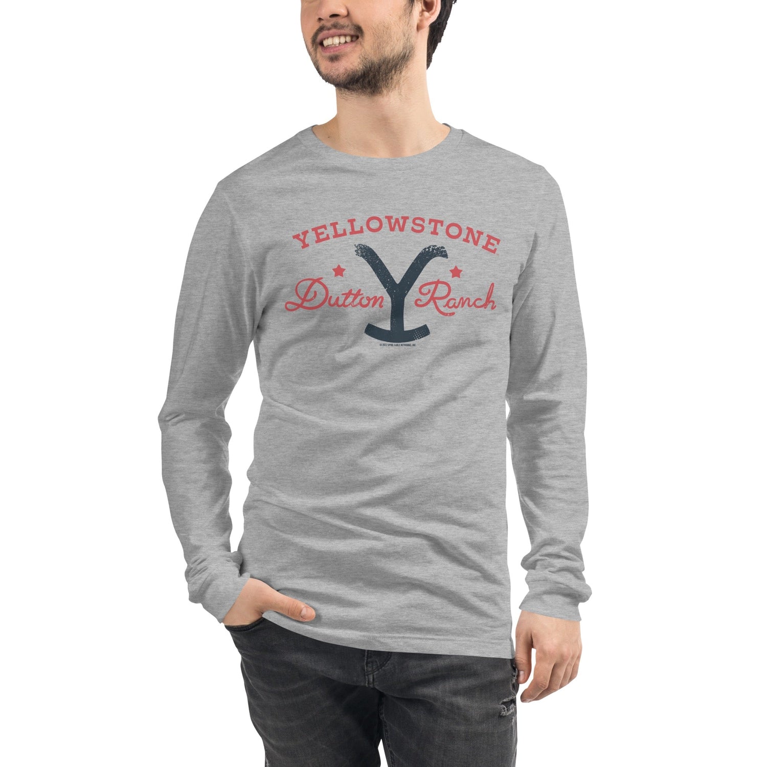 Yellowstone Dutton Ranch Star Adult Long Sleeve T - Shirt - Paramount Shop