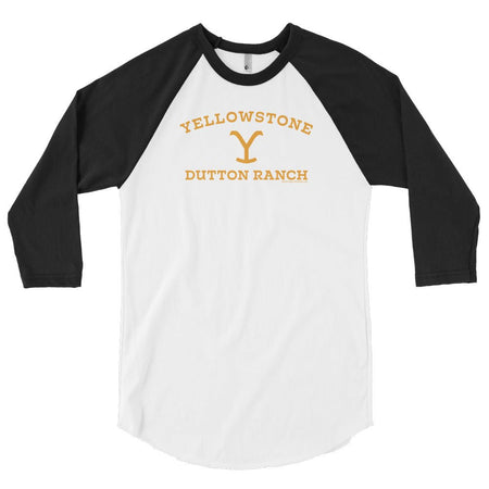 Yellowstone Dutton Ranch Unisex 3/4 Sleeve Raglan Shirt - Paramount Shop