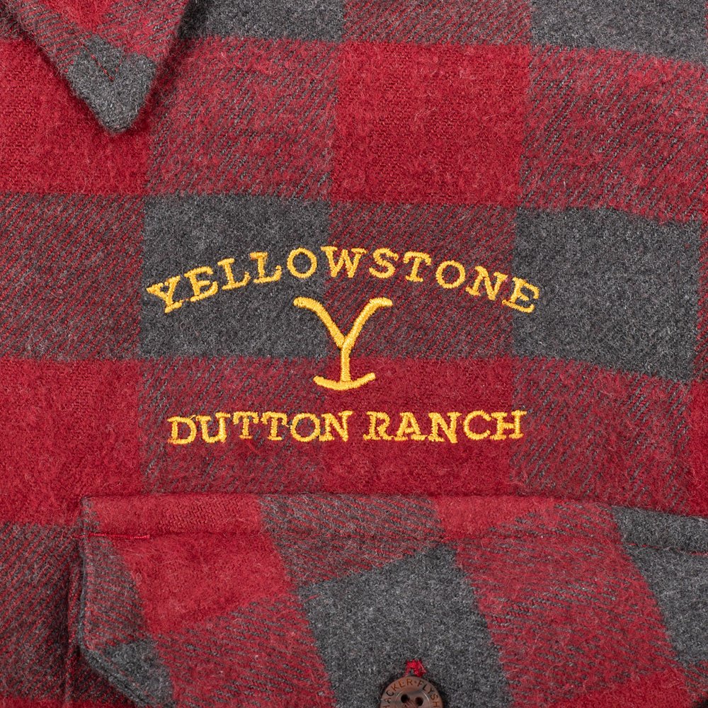 Yellowstone Embroidered South Fork Plaid Shirt - Paramount Shop