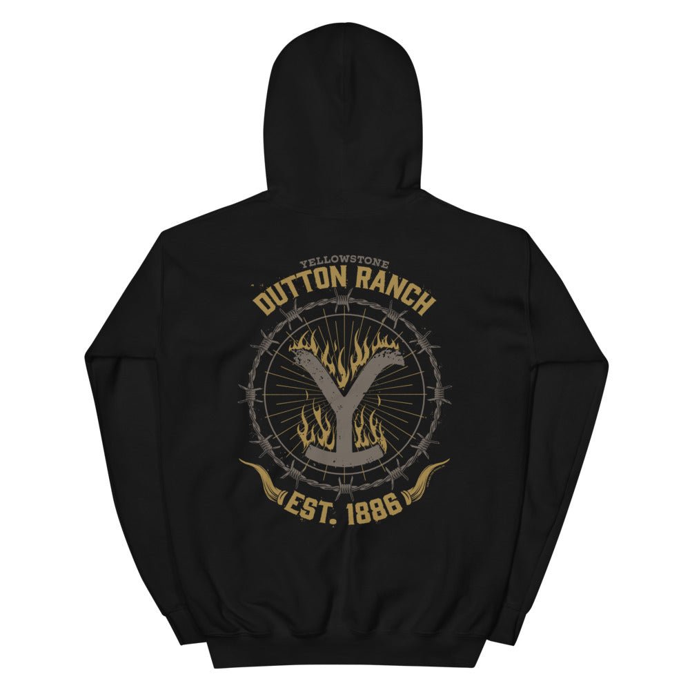 Yellowstone Flaming Logo Hoodie - Paramount Shop